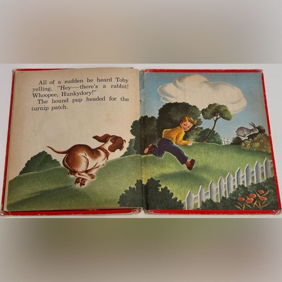 Vintage 1952 Whoop-ee Hunkydory! Puppy dog story Whitman Tell-A-Tale HC book - Picture 16 of 16